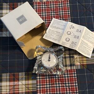 Mikasa Clear Crystal Timepiece